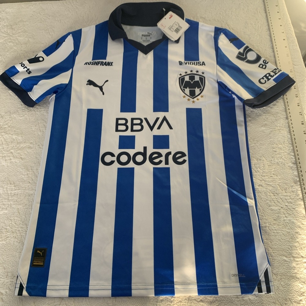NWT Puma Monterrey 2023/2024 Blue Home Soccer Jersey Men's Medium - Picture 1 of 6
